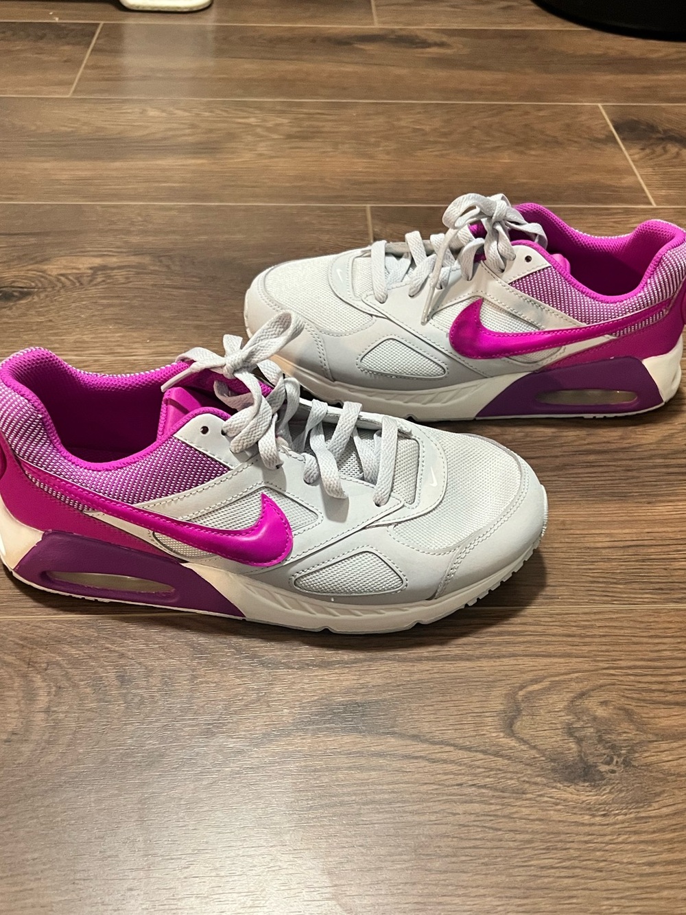 Nike Air Max Sneakers in Gray and Fuchsia